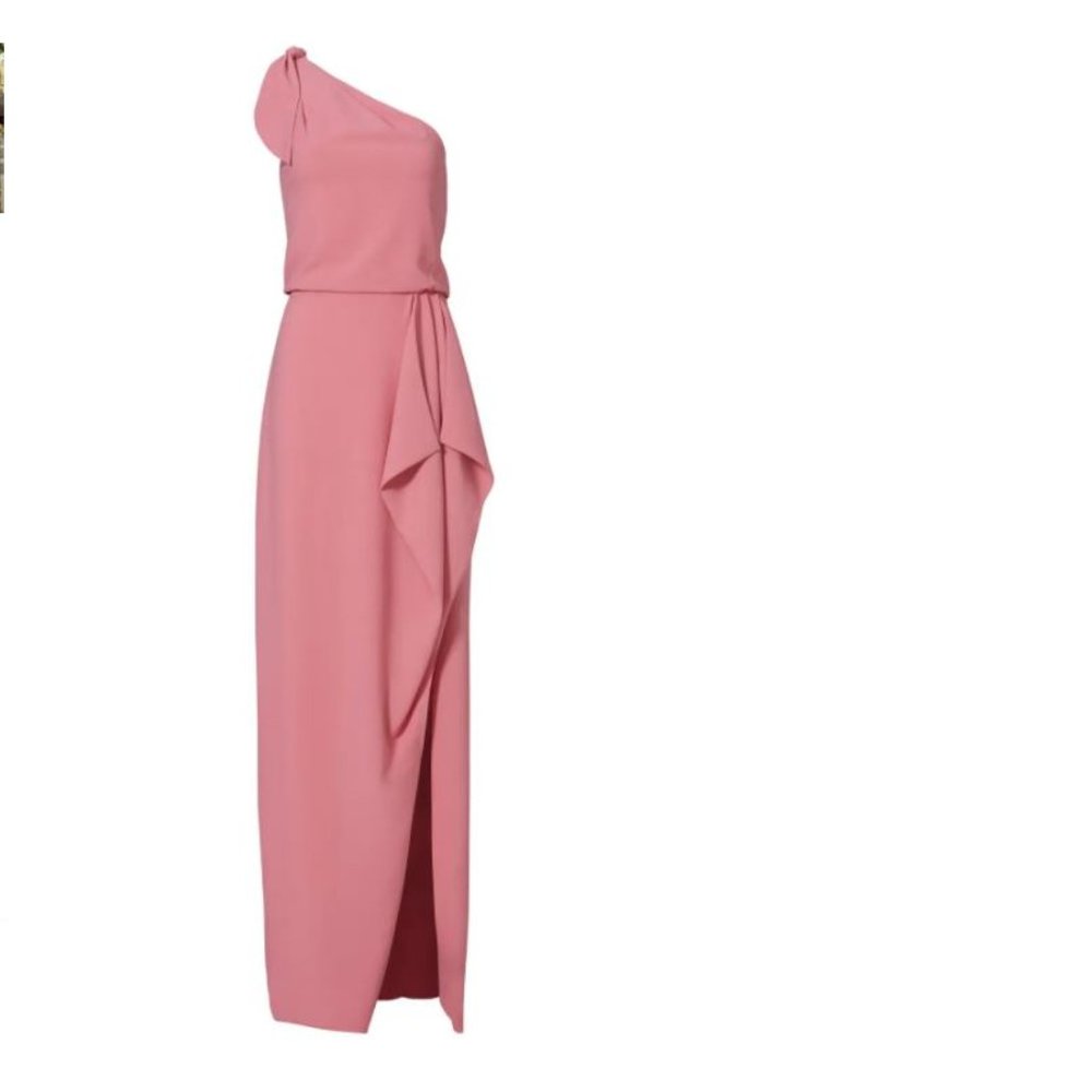 Halston Peony Crepe Gown